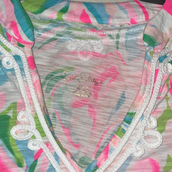 Lilly Pulitzer Kaia Knit Multi Croc My World Tunic Top Size M - Picture 3 of 9
